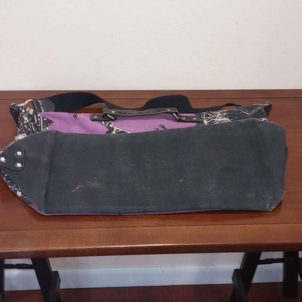 The Andy Warhol Pop Art Large Psychotic Leopard Duffel Canvas & Leather Bag - Picture 10 of 12